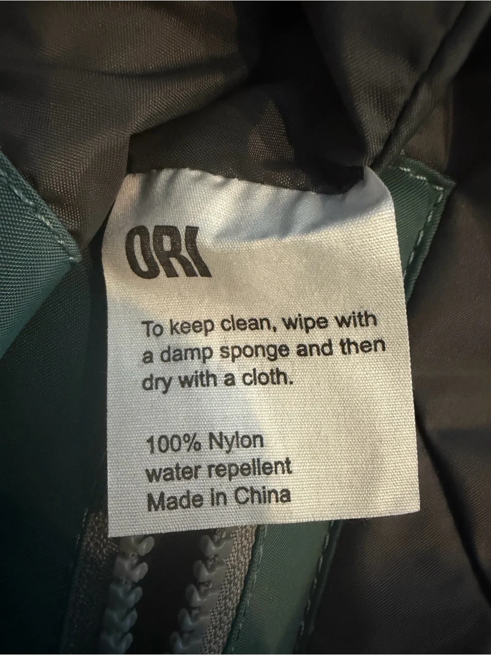 ORI London Canfield B Large Roll Top Backpack Teal Sage Green